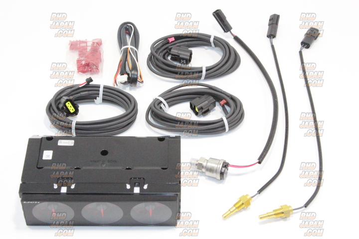 チャレンジ　DIA Defi DIN-Gauge Style98 Hommage 3 Meter Combination - Red Red