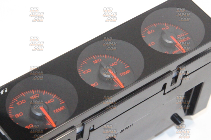 Defi DIN-Gauge Style98 Hommage 3 Meter Combination - Red Red