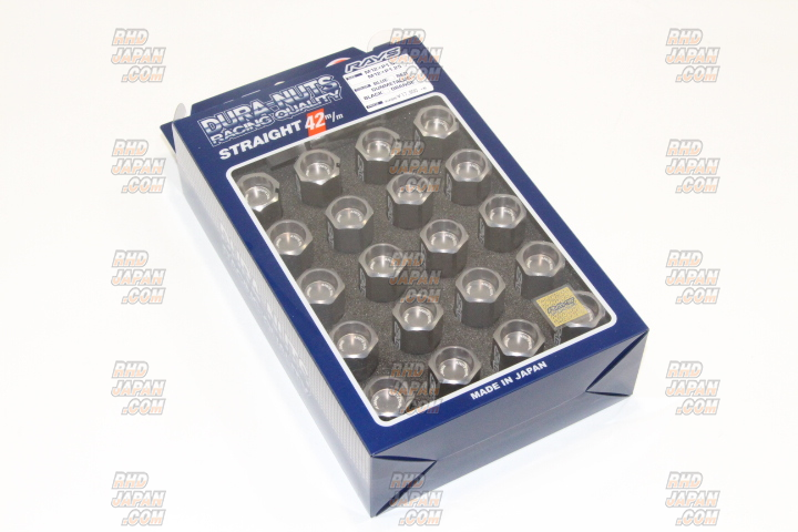 Rays L42 Dura-Nuts Straight Lock and Nut Set 5H - M12 X 1.25 Gunmetallic
