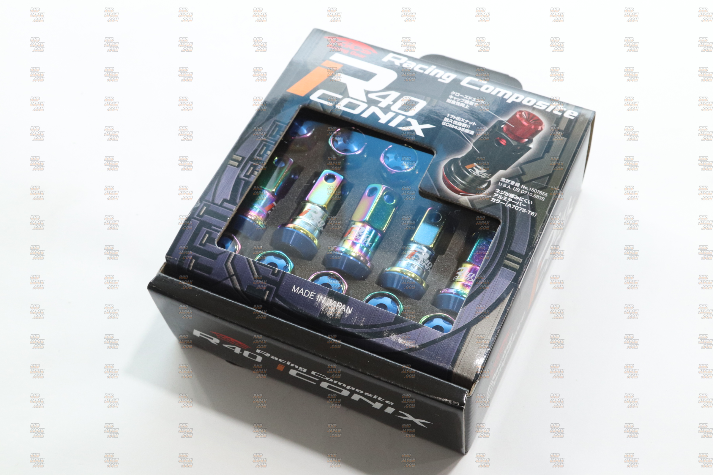KYO-EI KICS Racing Gear Racing Composite R40 iCONIX Nut Set NeoChro ...