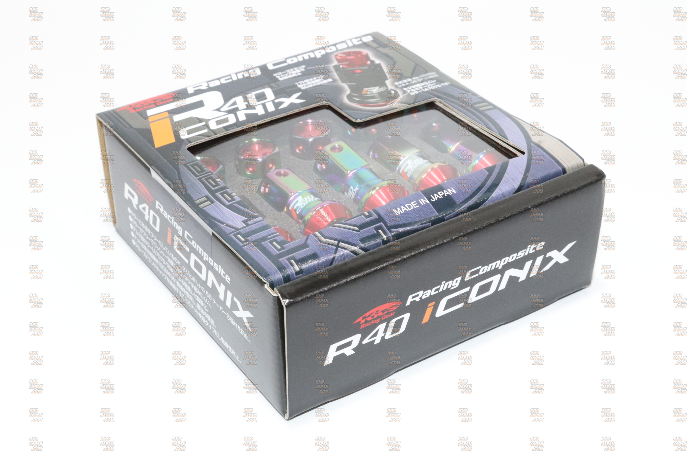 KYO-EI KICS Racing Gear Racing Composite R40 iCONIX Nut Set NeoChro ...