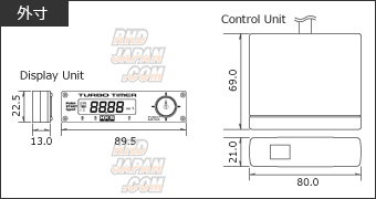 HKS Turbo Timer Push Start - Type 0 - RHDJapan