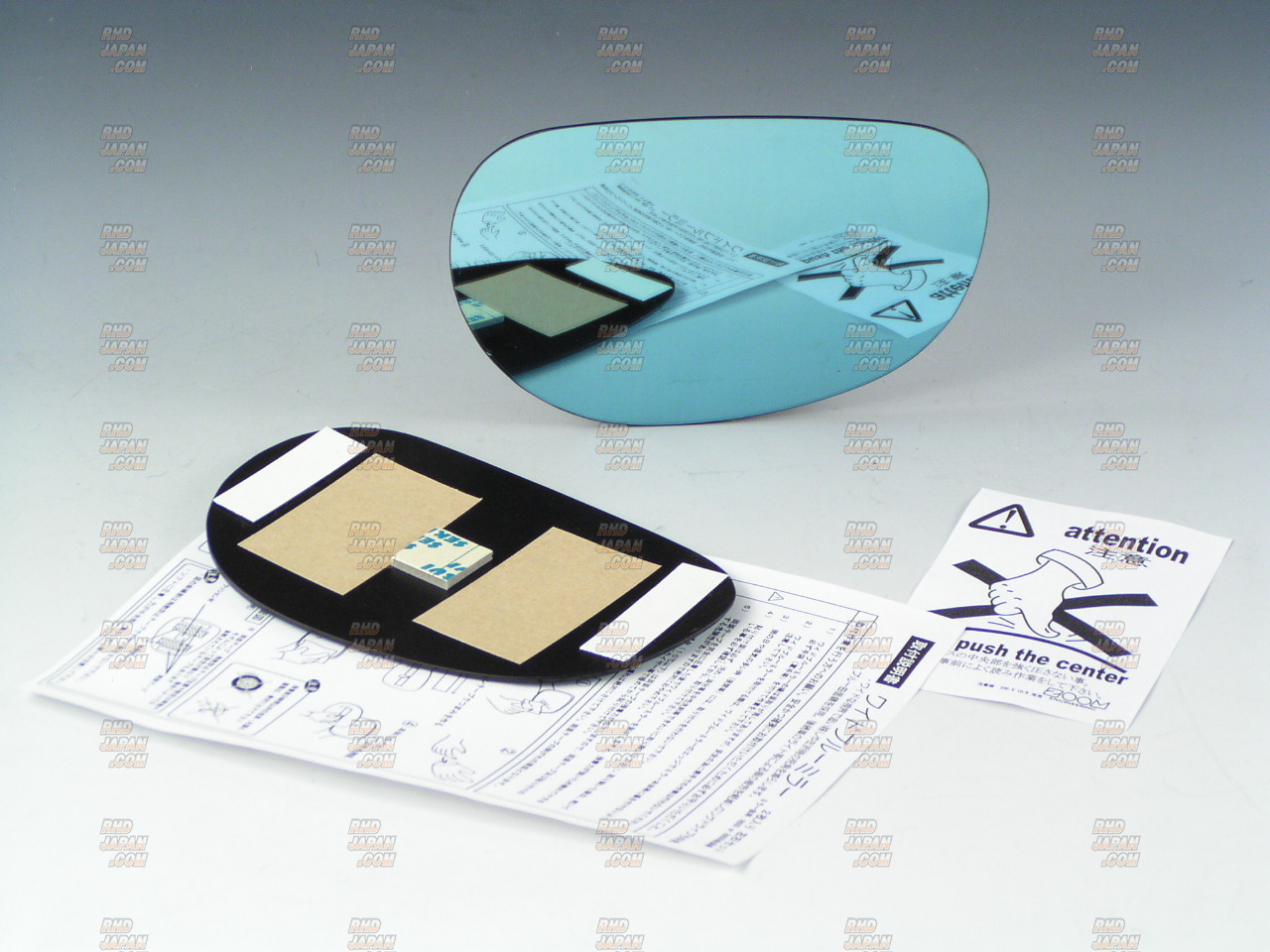 Zoom Engineering Extra Blue Wide Side Mirror Set - R34 - RHDJapan