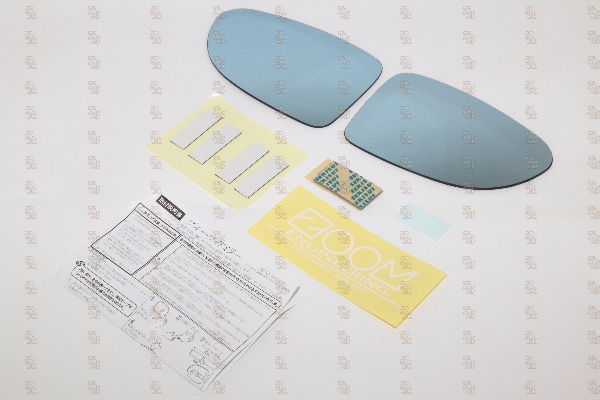 Zoom Engineering Extra Blue Wide Side Mirror Set - GJ1 GJ2 AP1 AP2 RN6 RN7 RN8 RN9