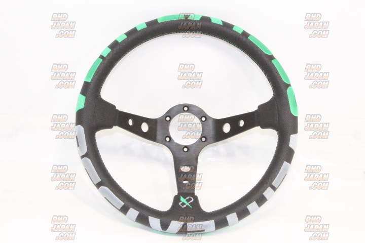 Car Make T&E Vertex 1996 Steering Wheel - Green - RHDJapan