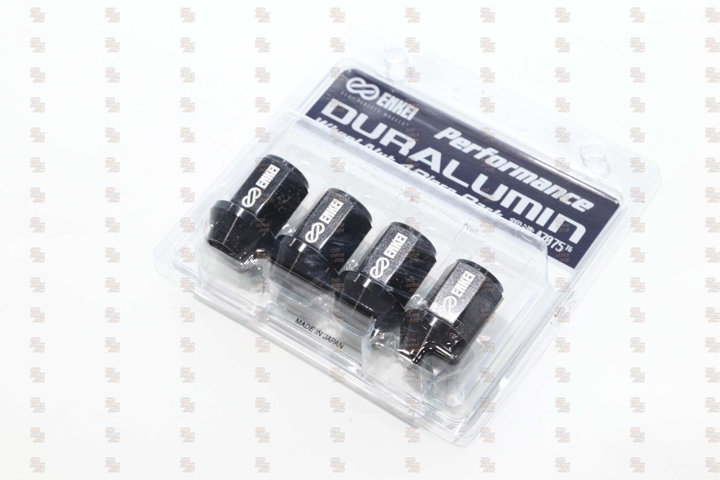 Enkei Performance Duralumin Wheel Nut Set 4P Black - M12x1.25