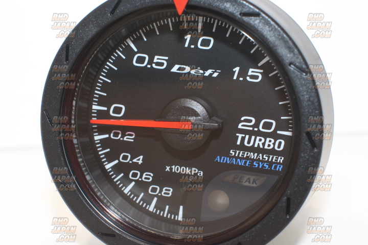 Defi Link Advance CR Turbo Boost Gauge 52mm - Black 2.0 - RHDJapan