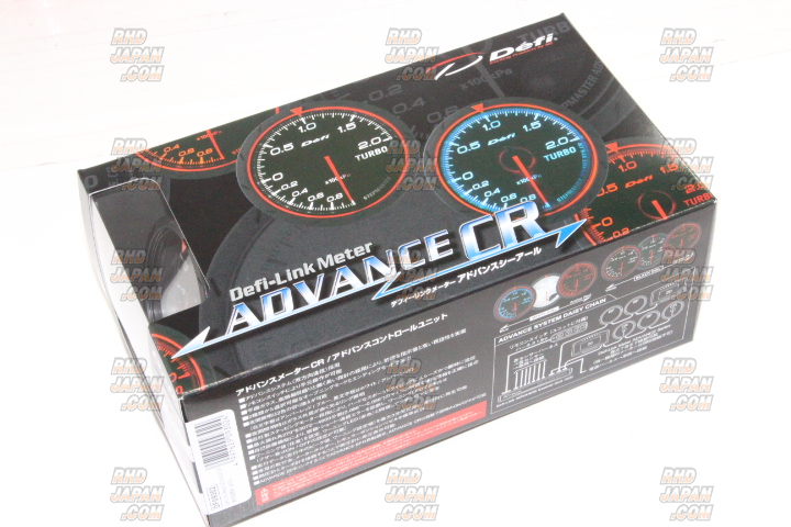Defi Link Advance CR Turbo Boost Gauge 52mm - Black 2.0 - RHDJapan
