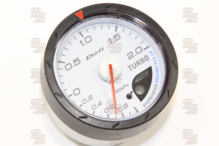 Defi Link Advance CR Turbo Boost Gauge 60mm - White 2.0 - RHDJapan