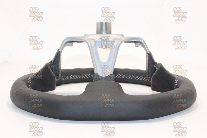 Mine's Leather Steering Wheel Grey Stitch - BNR34 - RHDJapan