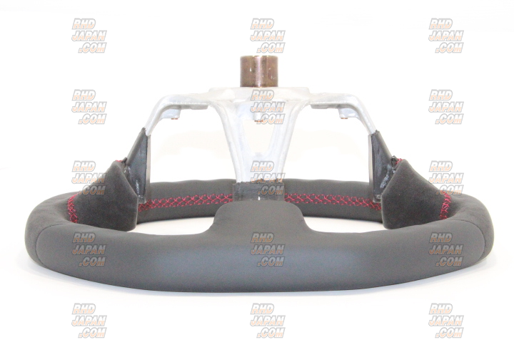 Mine's Leather Steering Wheel Red Stitch - BNR34 - RHDJapan