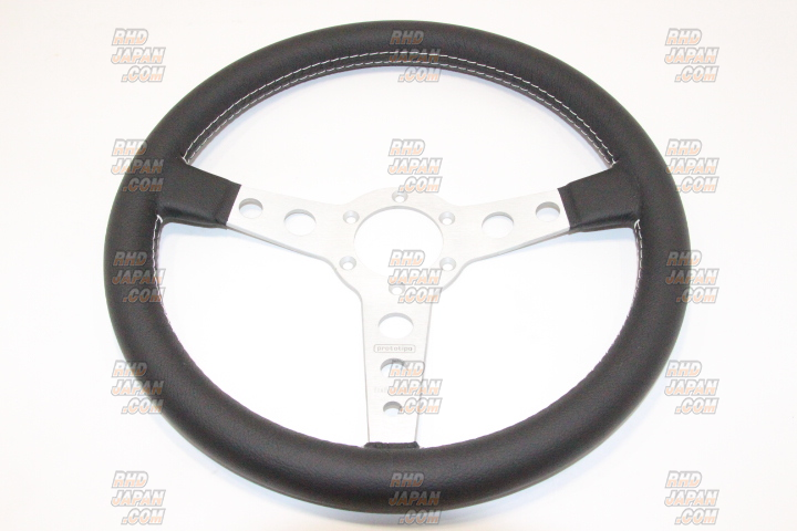 MOMO PROTOTIPO SILVER P-2 350mm（35φ） MOMO Proto Tipo Steering Wheel 350mm - Silver - RHDJapan