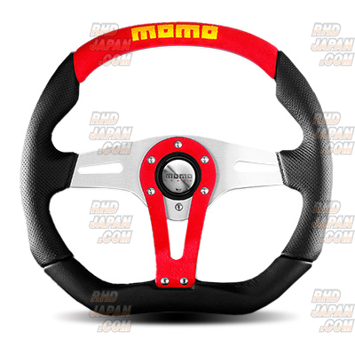 MOMO Trek Steering Wheel 350mm - Red - RHDJapan