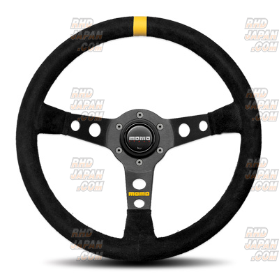 MOMO MOD.07 Steering Wheel 350mm - Black Suede - RHDJapan