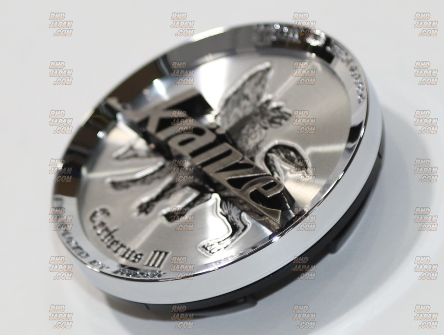 Weds Center Cap Kranze Cerberus III Series - Chrome Hairline Black