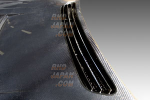 D-Max D1 Spec Bonnet Cooling Hood Black Carbon Fiber - GX90 JZX90